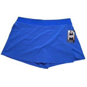 Avia Activewear Skort Santorini Blue Womens XL 16-18 Built In Shorts